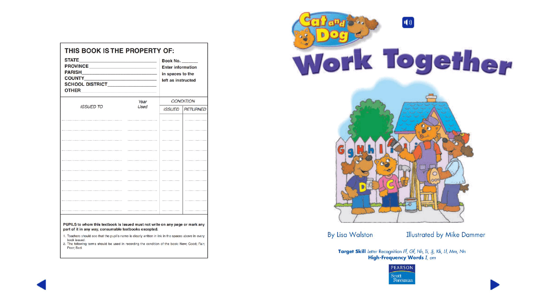 Pearson 0-6岁低幼读物K_OLR_1.2 Cat and Dog Work Together.pdf,第2页预览