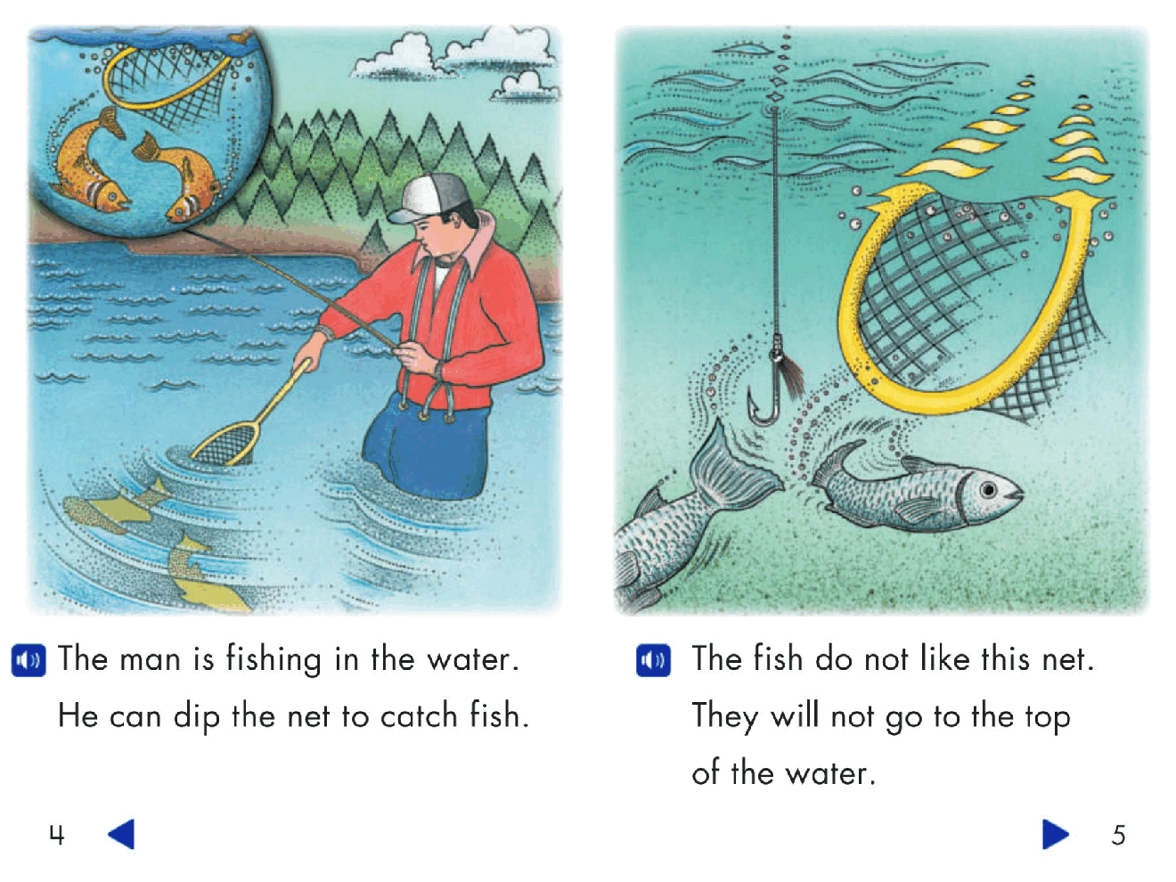 Pearson 0-6岁低幼读物Fish Can Swim.pdf,第4页预览