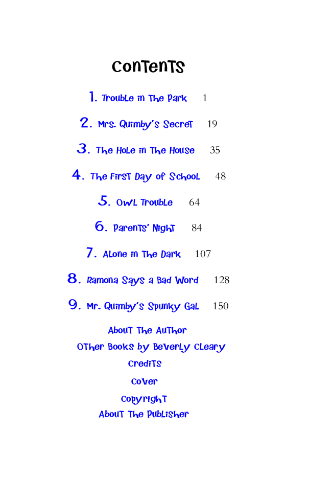 Beverly Cleary eBooks 29本Ramona the Brave.pdf，第3页预览