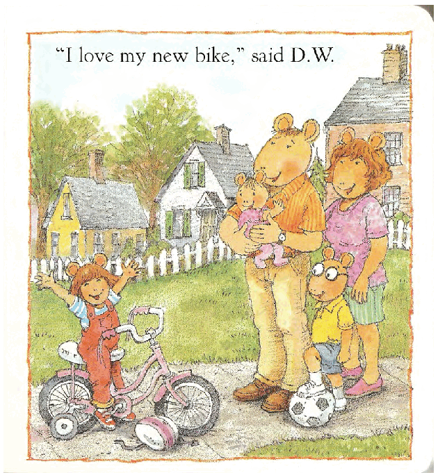 Arthur的妹妹D.W.的故事系列—D.W_rides_again.pdf,第3页预览
