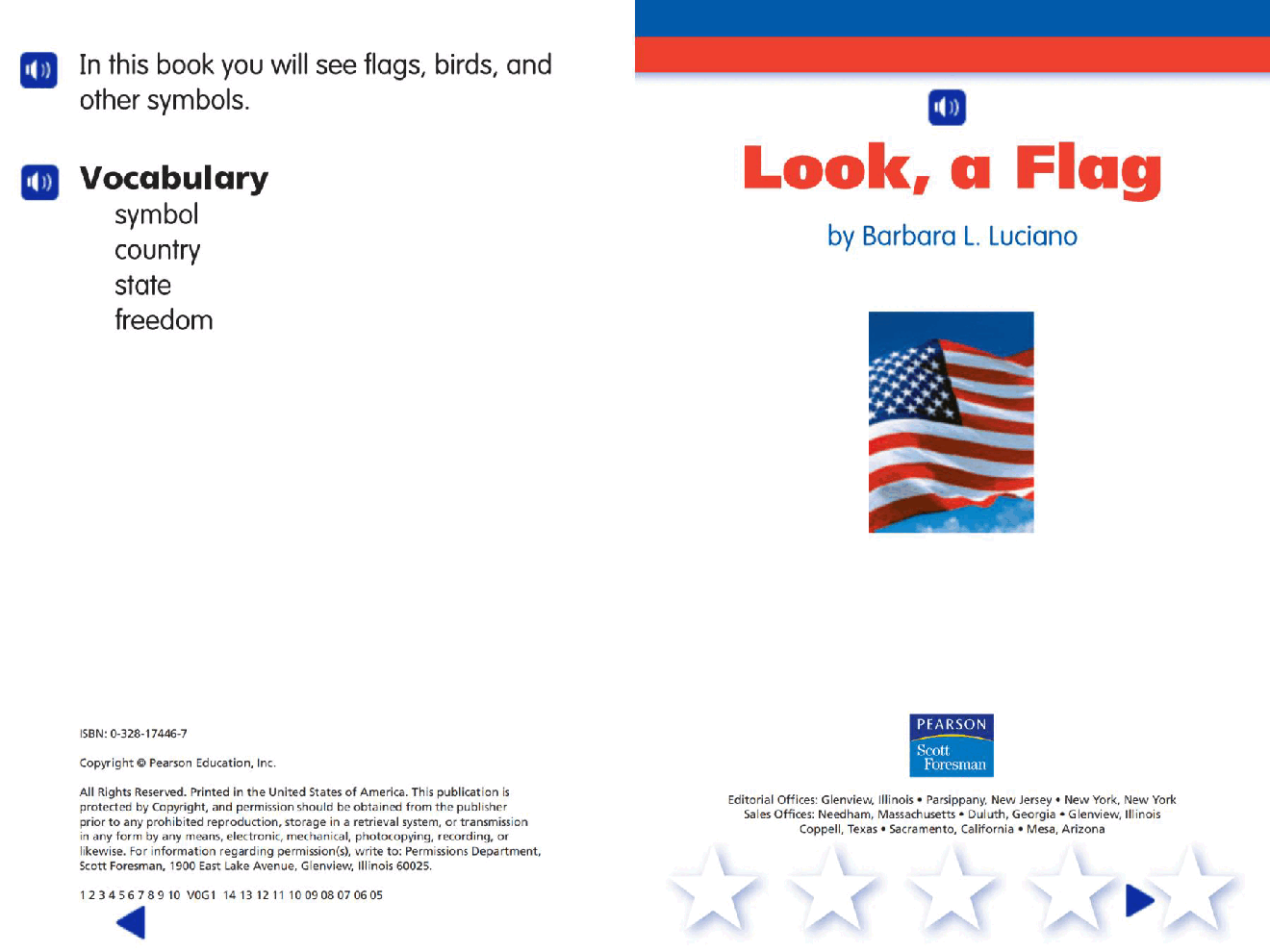 Pearson 0-6岁低幼读物Look, a Flag.pdf，第2页预览