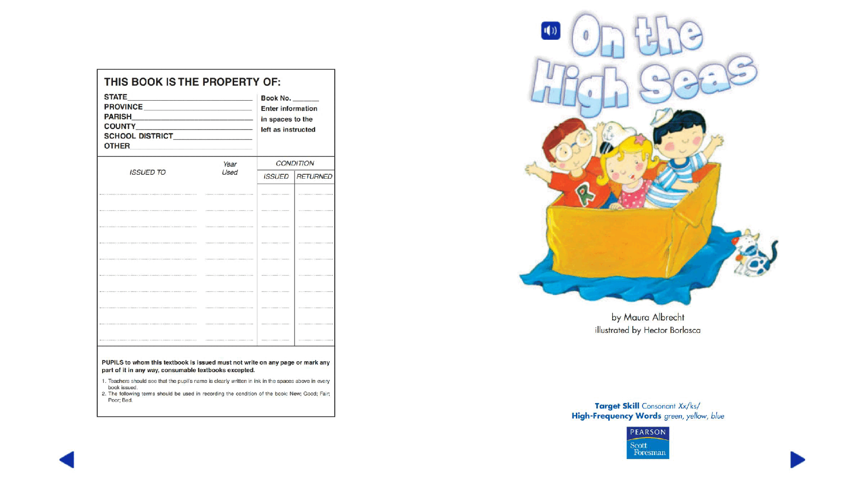 Pearson 0-6岁低幼读物K_OLR_5.2 On the High Seas.pdf,第2页预览