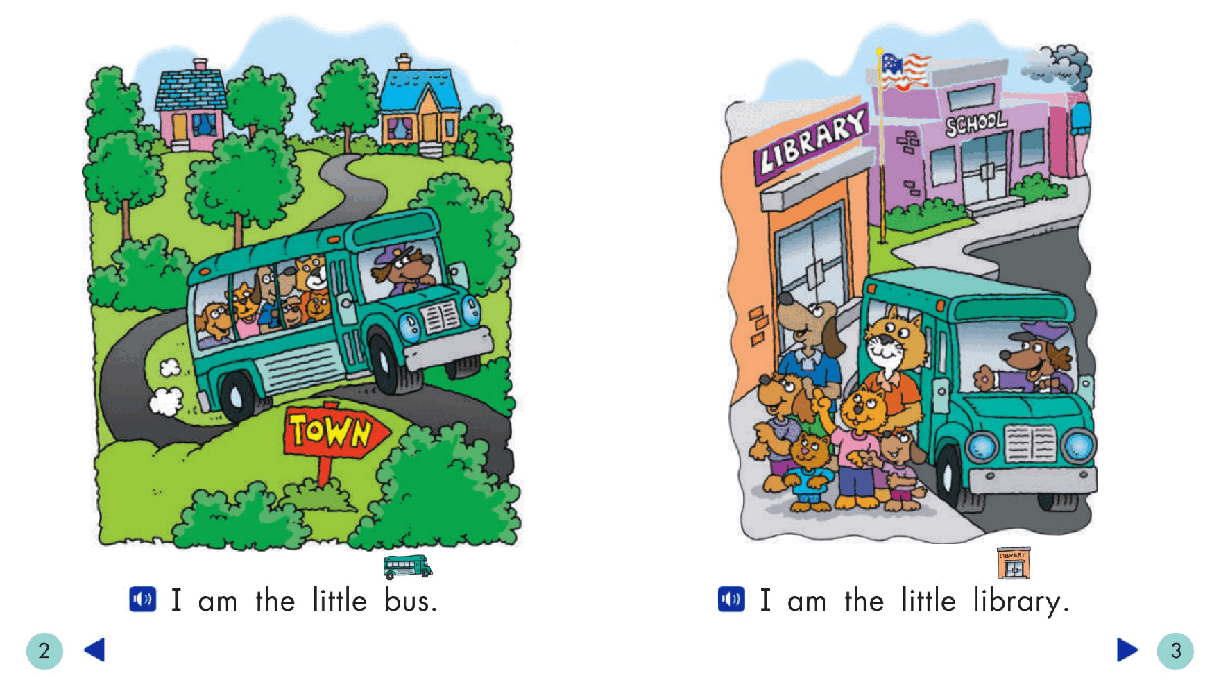 Pearson 0-6岁低幼读物K_OLR_1.4 Cat and Dog Go To Town.pdf,第3页预览