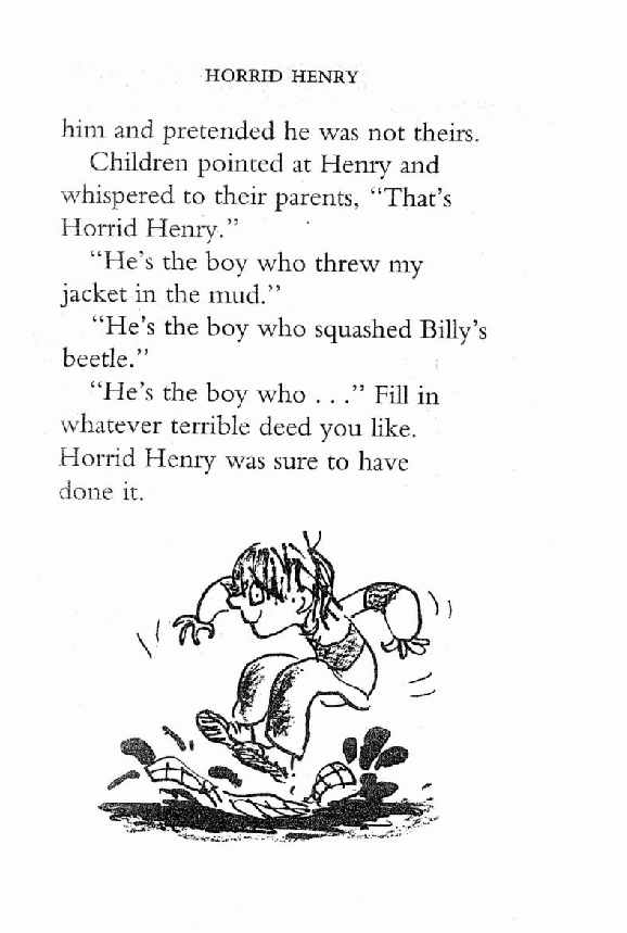 调皮的亨利英文绘本01 Horrid Henry's Perfect Day.pdf,第3页预览