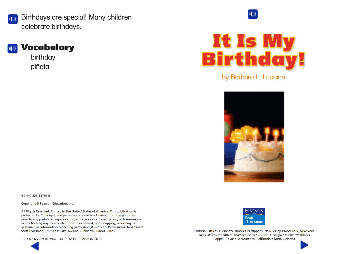 Pearson 0-6岁低幼读物It Is My Birthday!.pdf,第2页预览