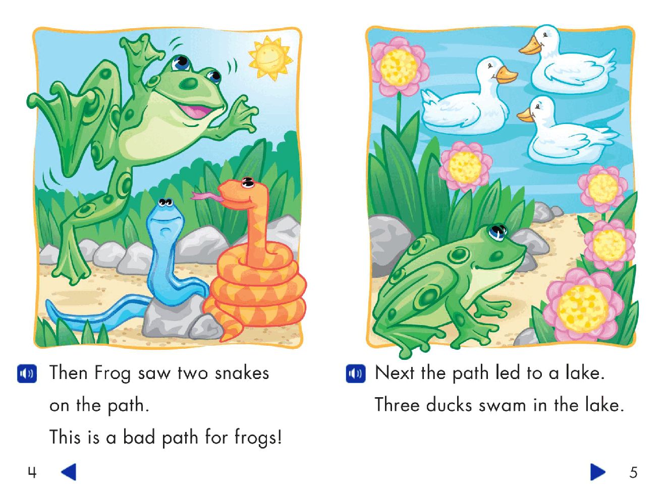 Pearson 0-6岁低幼读物The Path to Frog's New Home.pdf，第4页预览