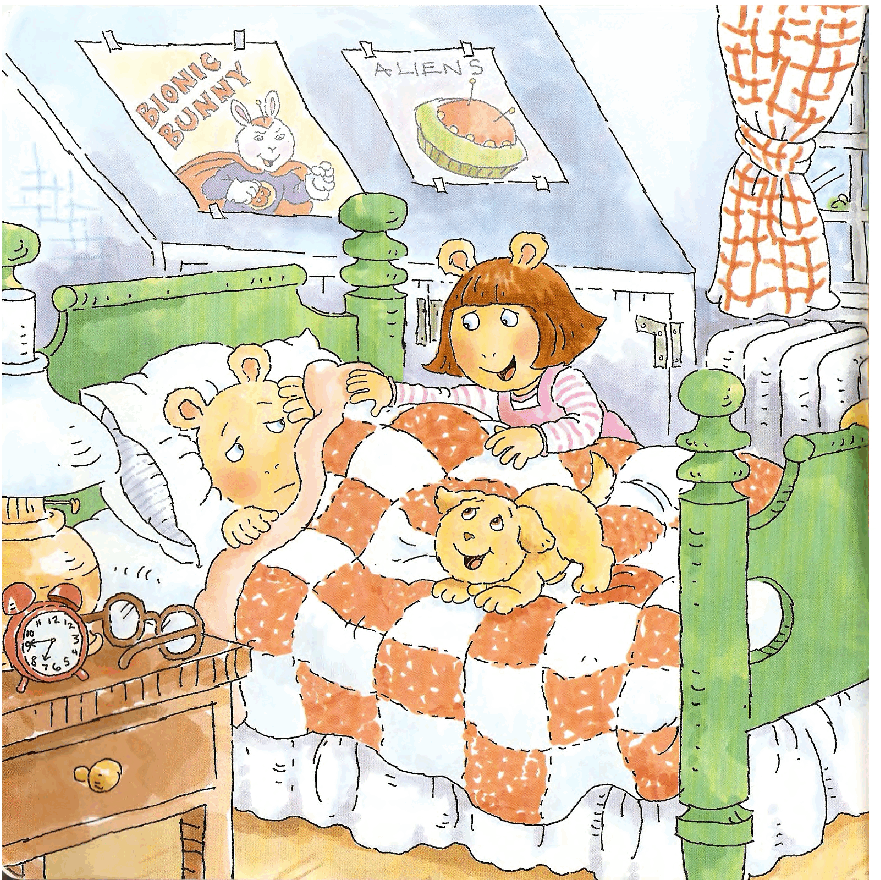 Arthur色彩更亮的系列—Arthur__s_off_to_school.pdf,第4页预览