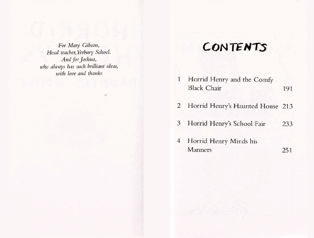 调皮的亨利英文绘本06 Horrid Henry's Haunted House (1999).pdf，第3页预览