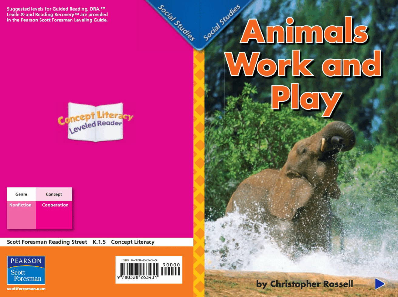 Pearson 0-6岁低幼读物Animals Work and Play.pdf，第1页预览