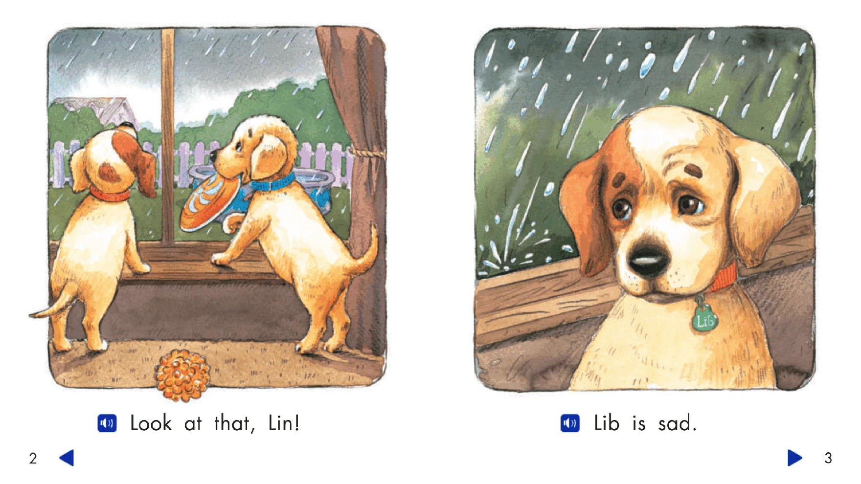 Pearson 0-6岁低幼读物A Rainy Day.pdf，第3页预览