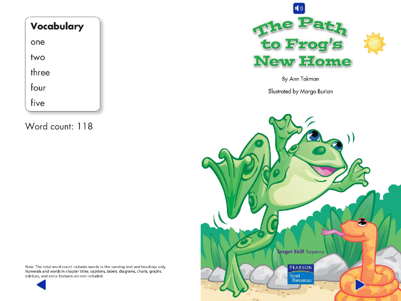 Pearson 0-6岁低幼读物The Path to Frog's New Home.pdf，第2页预览