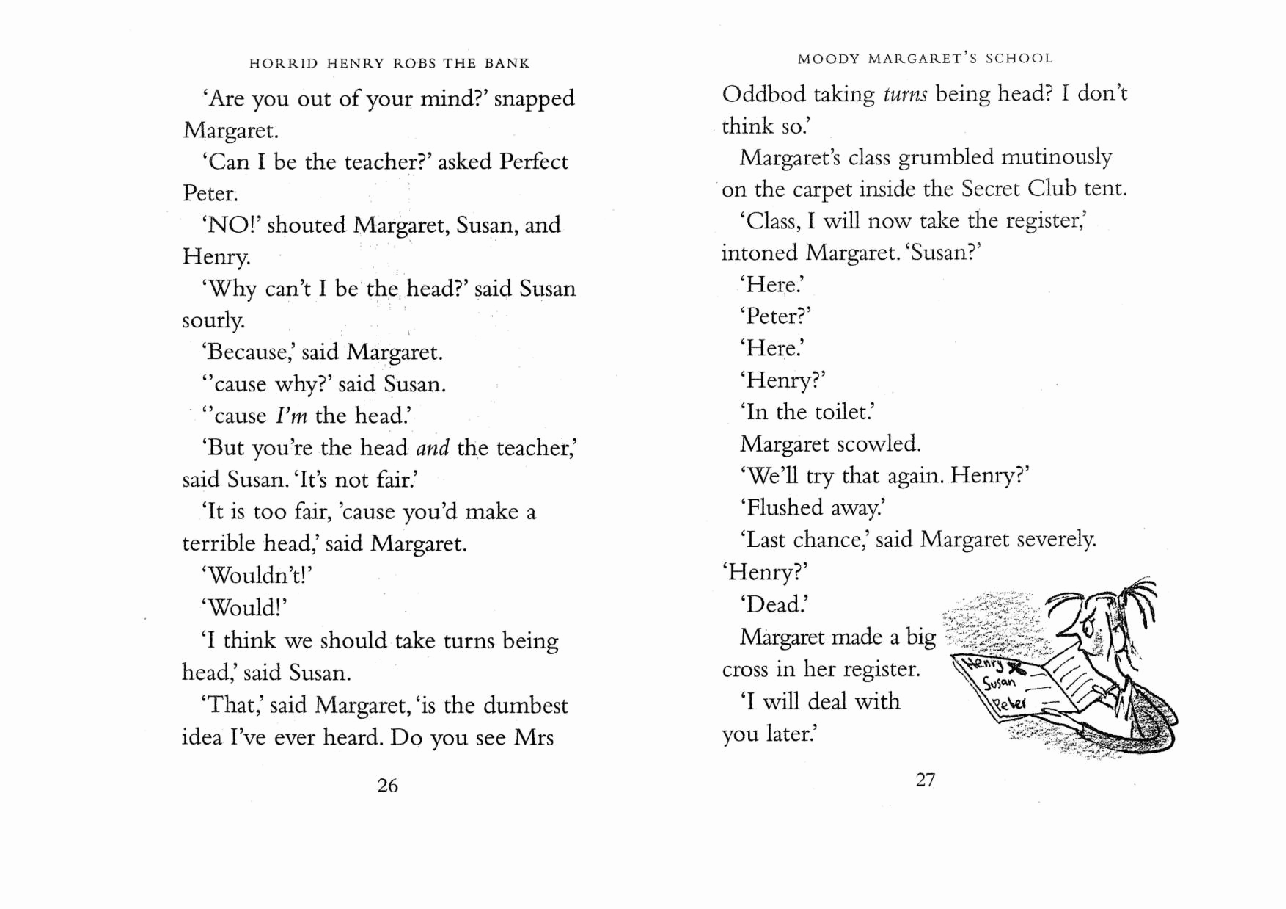 调皮的亨利英文绘本2 Moody Margaret's School.pdf,第2页预览