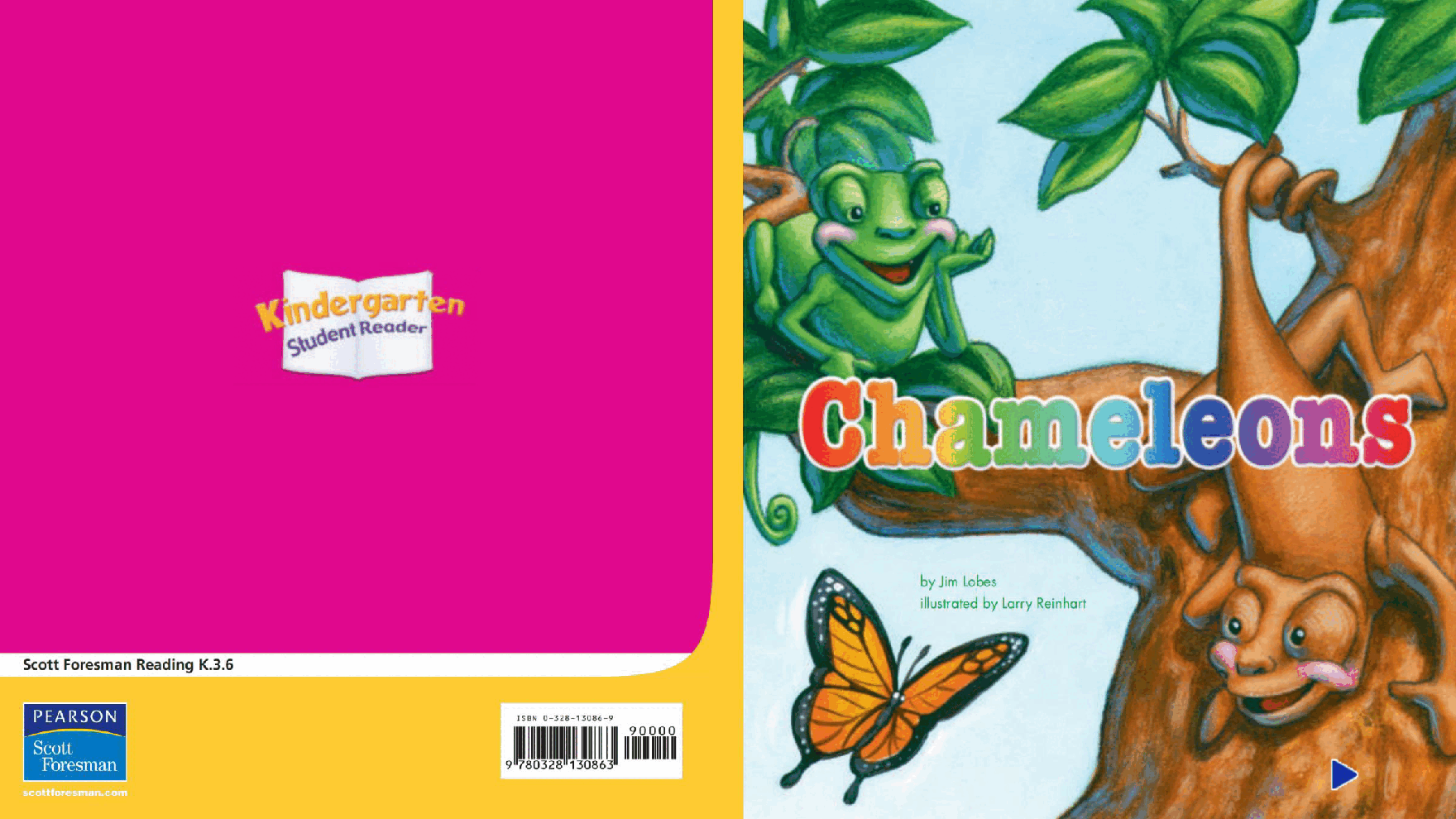 Pearson 0-6岁低幼读物K_OLR_3.6 Chameleons.pdf,第1页预览