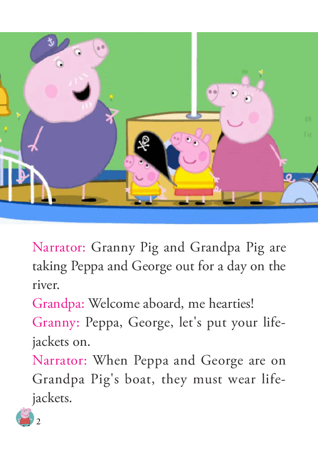 粉红猪小妹第1季52本自制绘本S1-48_Grandpa_Pig_s_Boat.pdf，第2页预览