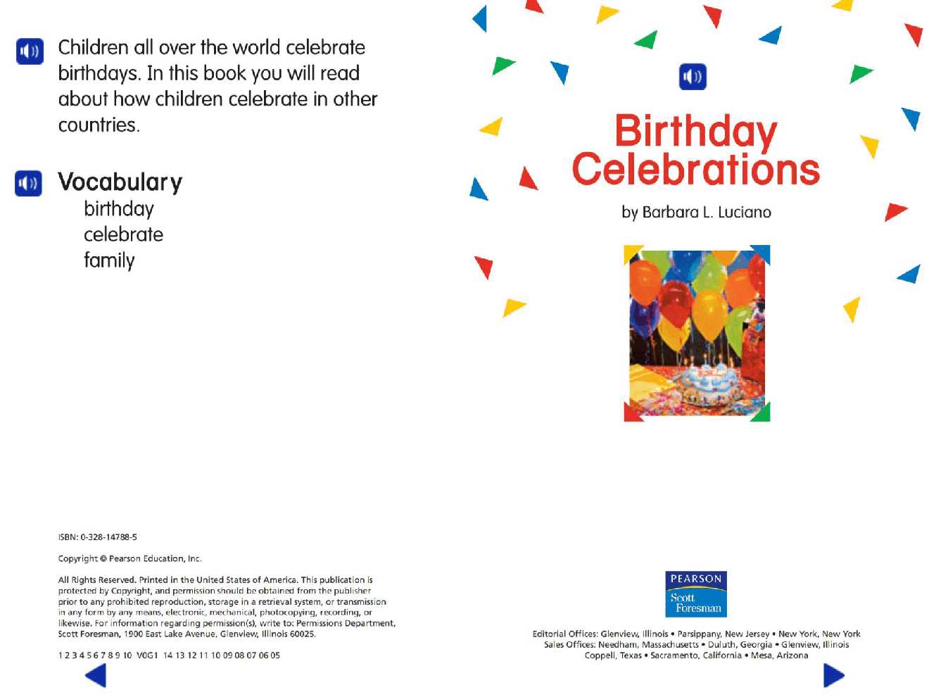Pearson 0-6岁低幼读物Birthday Celebrations.pdf，第2页预览