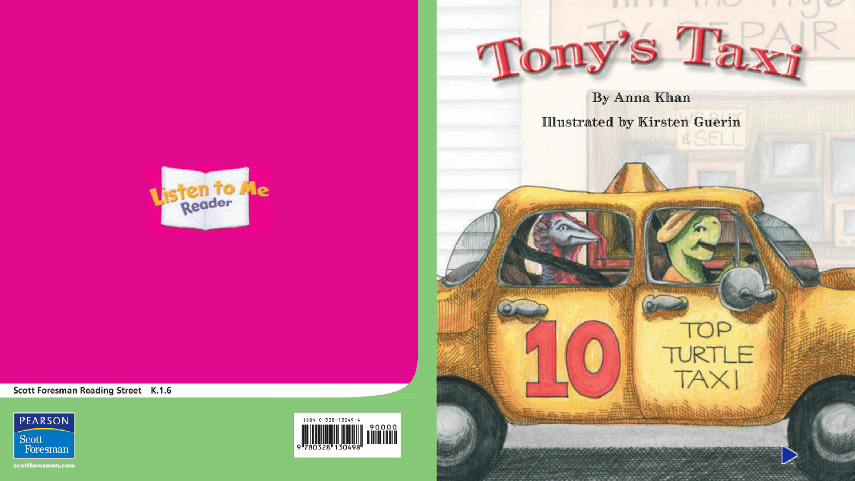 Pearson 0-6岁低幼读物Tony's Taxi.pdf，第1页预览