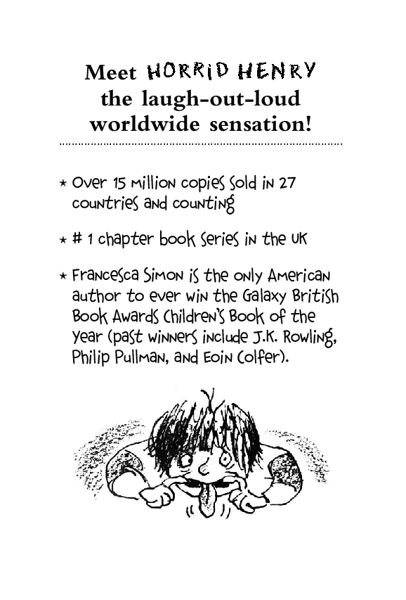 调皮的亨利英文绘本Horrid Henry and the Abominable Snowman.pdf,第3页预览