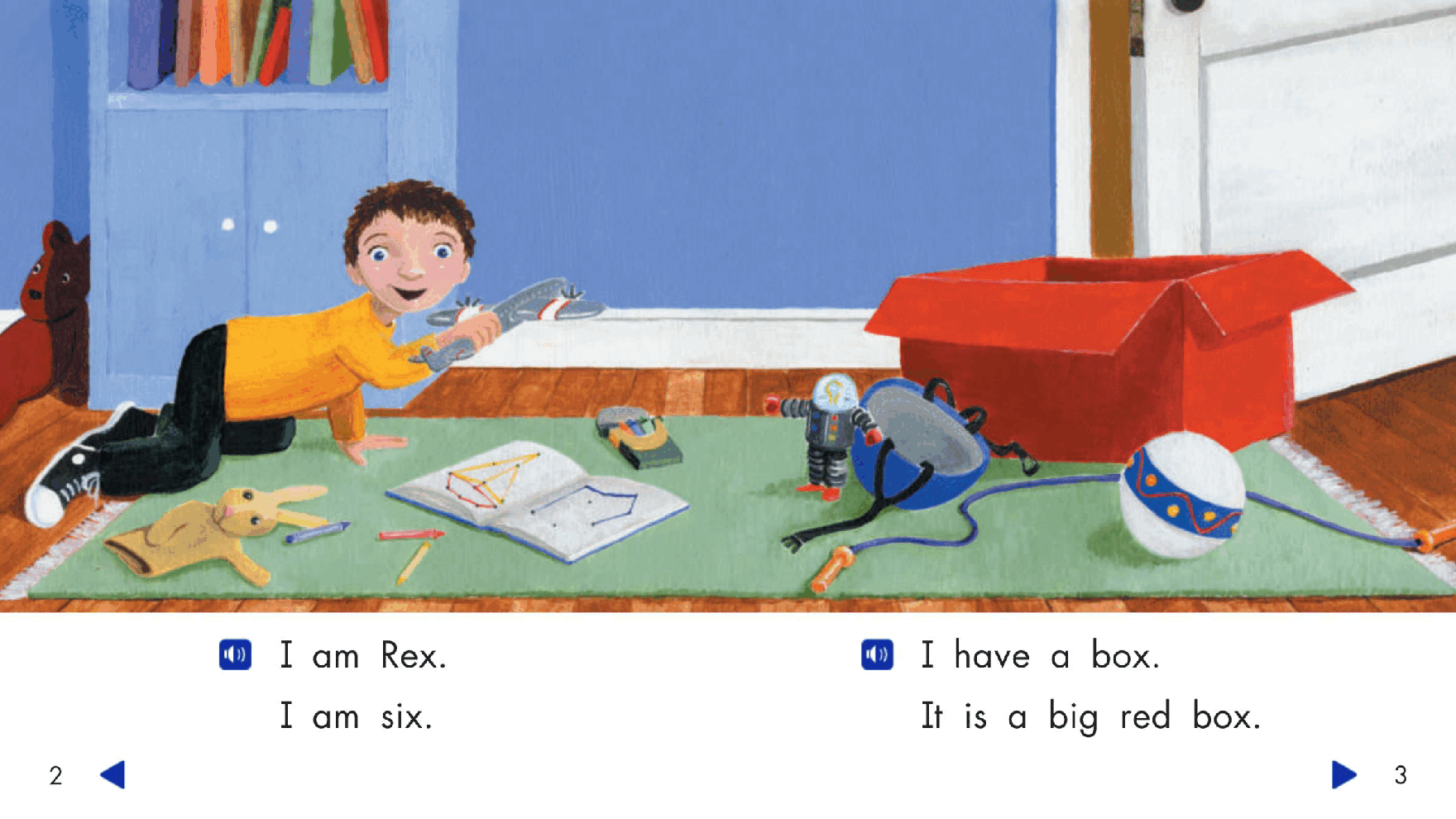 Pearson 0-6岁低幼读物Rex's Box.pdf,第3页预览