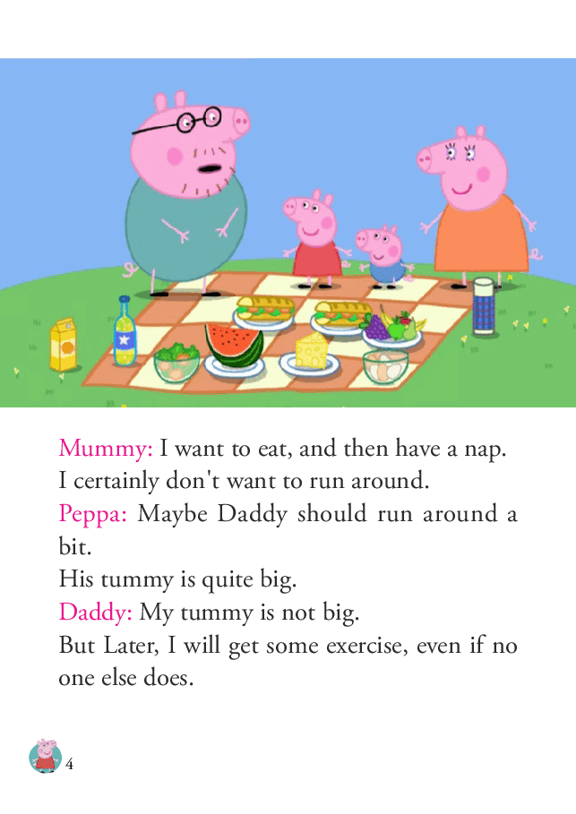 粉红猪小妹第1季52本自制绘本S1-15_picnic.pdf，第4页预览
