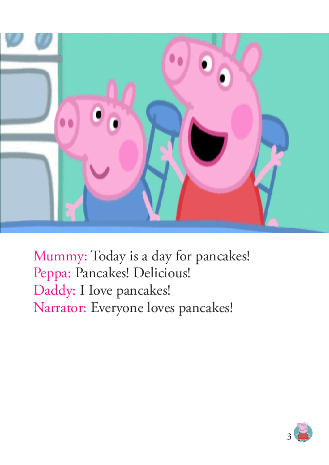 粉红猪小妹第1季52本自制绘本S1-29_Pancakes.pdf,第3页预览