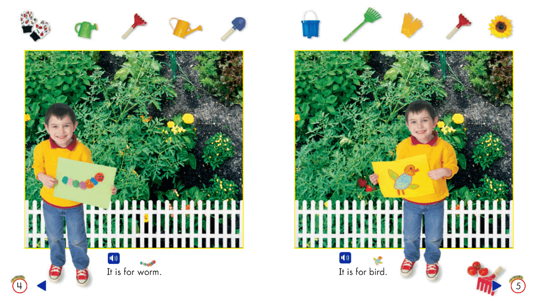 Pearson 0-6岁低幼读物K_OLR_2.6 Tim's Garden.pdf，第4页预览