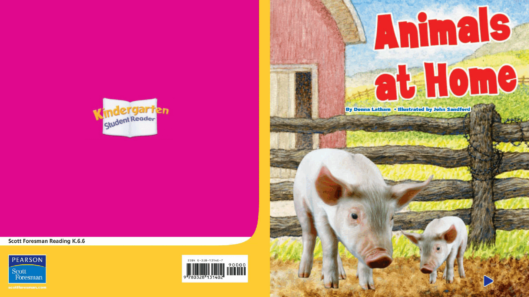 Pearson 0-6岁低幼读物K_OLR_6.6 Animals at Home.pdf,第1页预览