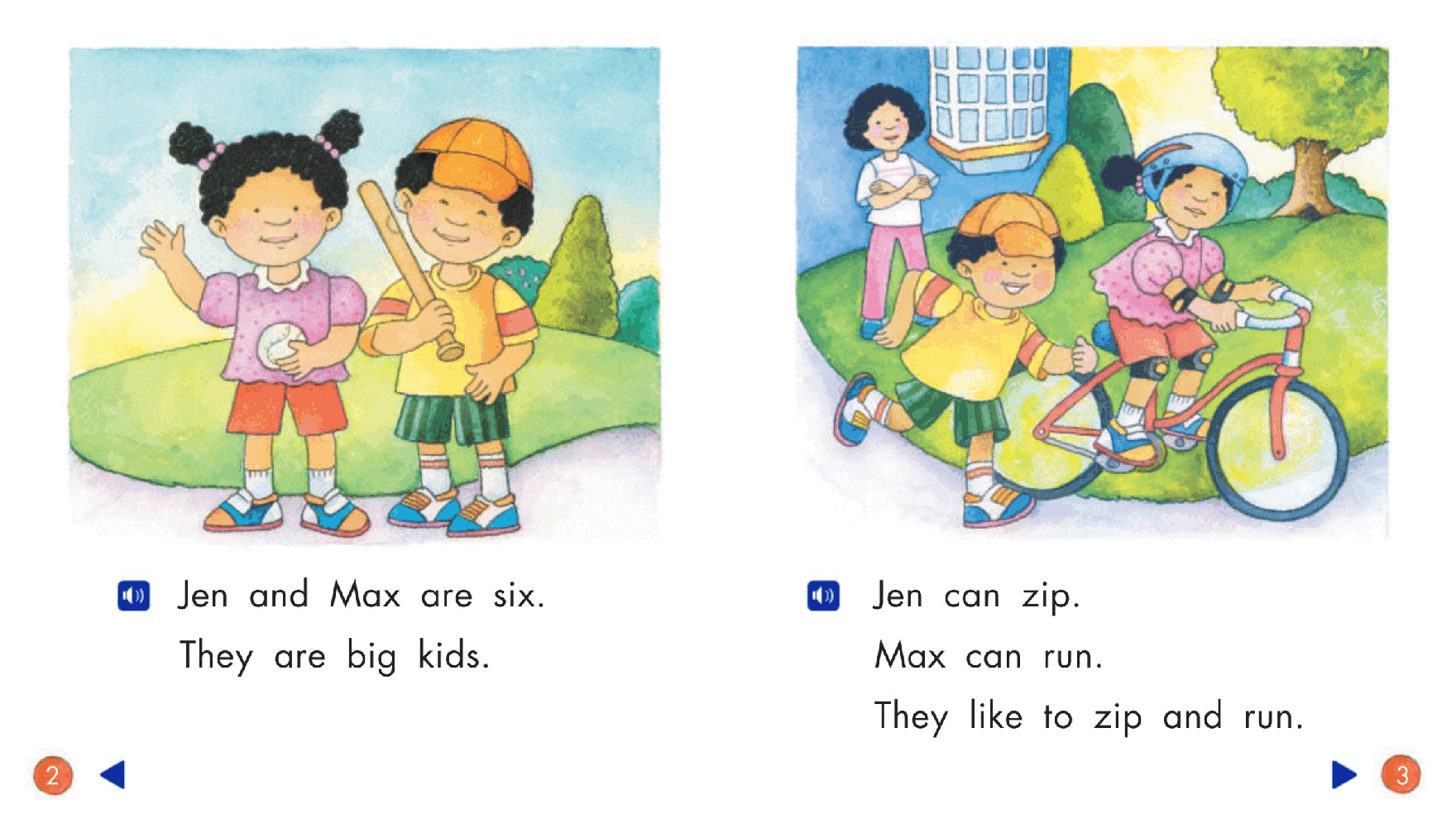 Pearson 0-6岁低幼读物K_OLR_6.1 Jen and Max.pdf,第3页预览