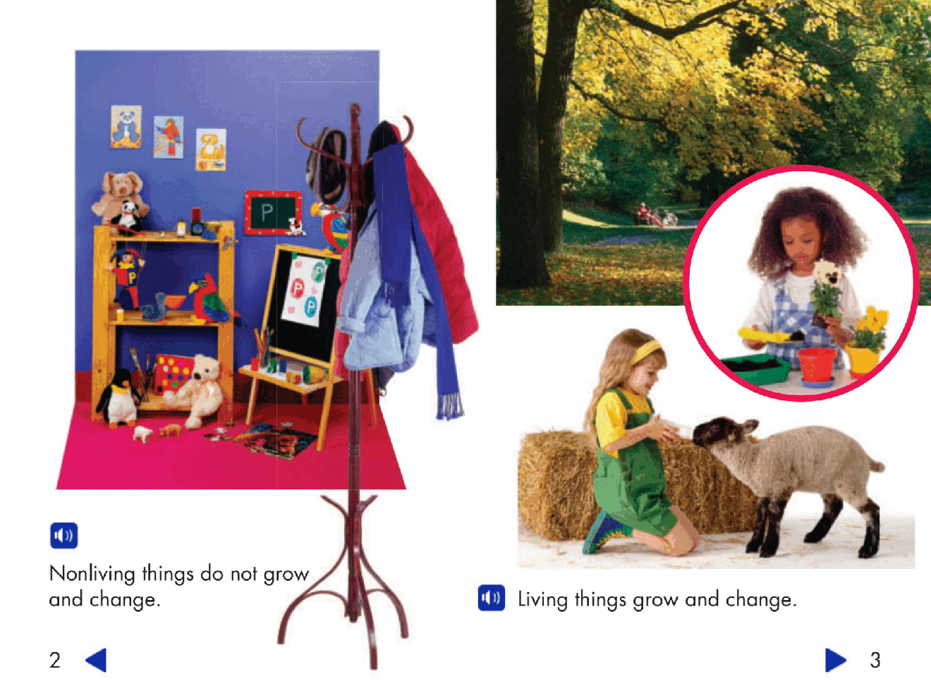 Pearson 0-6岁低幼读物Needs of Plants and Animals.pdf,第3页预览