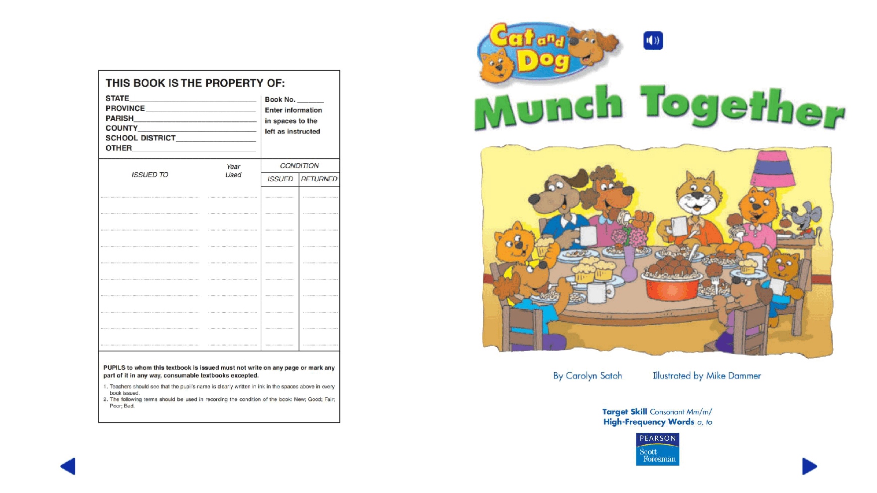Pearson 0-6岁低幼读物K_OLR_1.5 Cat and Dog Munch Together.pdf,第2页预览