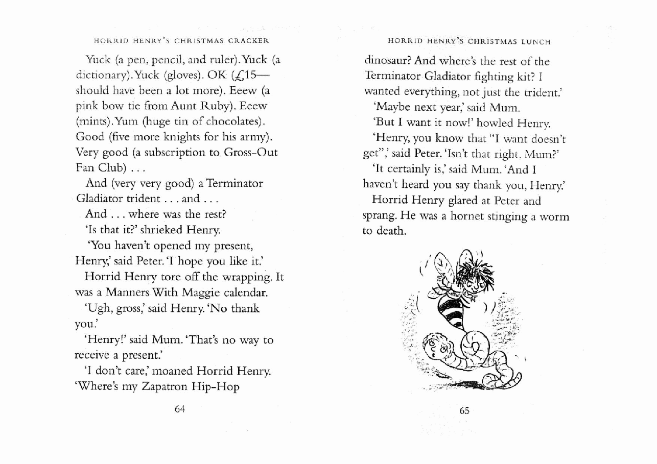 调皮的亨利英文绘本4 Horrid Henry's Christmas Lunch.pdf,第2页预览