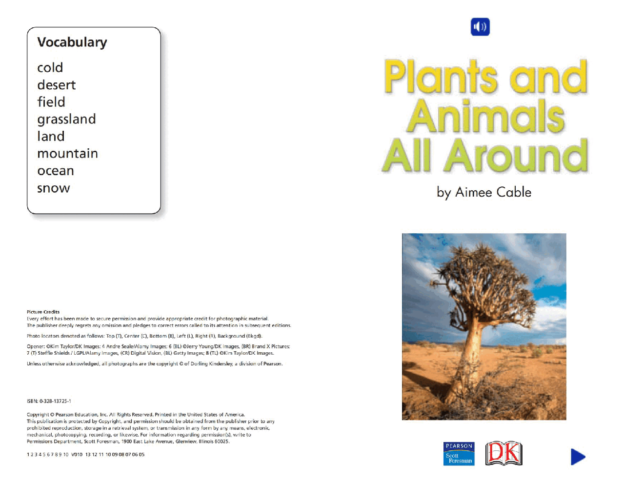 Pearson 0-6岁低幼读物Plants and Animals All Around.pdf,第2页预览