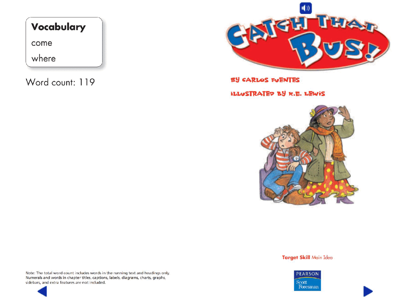 Pearson 0-6岁低幼读物Catch That Bus!.pdf,第2页预览