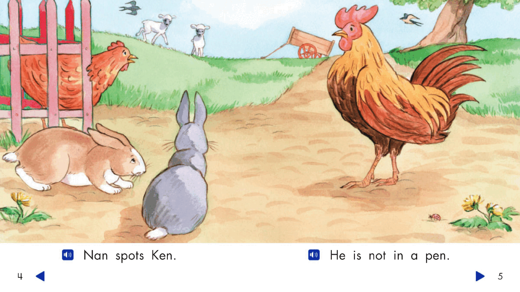 Pearson 0-6岁低幼读物Nan the Red Hen!.pdf,第4页预览