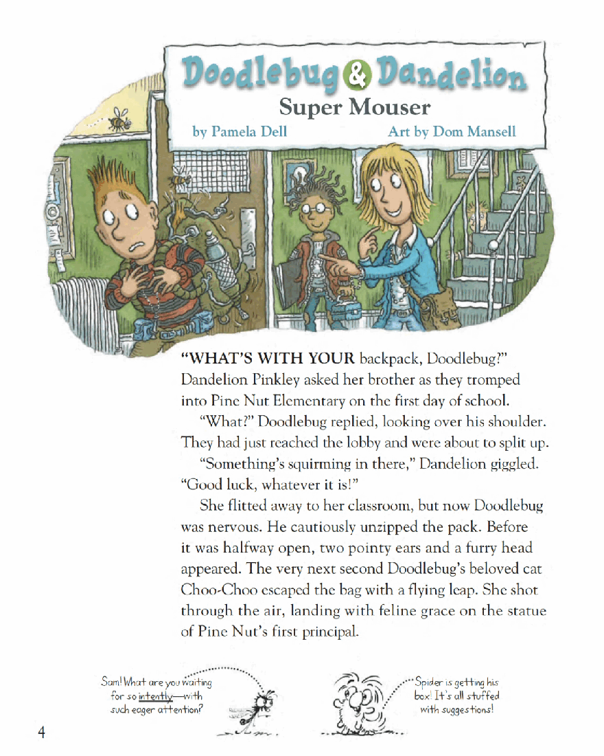 北美儿童文学杂志红蜘蛛7. Spider Magazine Stories, Games, Activites and Puzzles for Children and Kids - September 2016.pdf,第4页预览