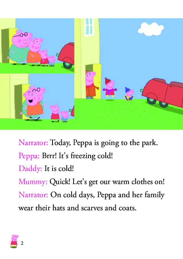 粉红猪小妹第2季53本自制绘本S2-08 Windy Autumn Day.pdf，第2页预览