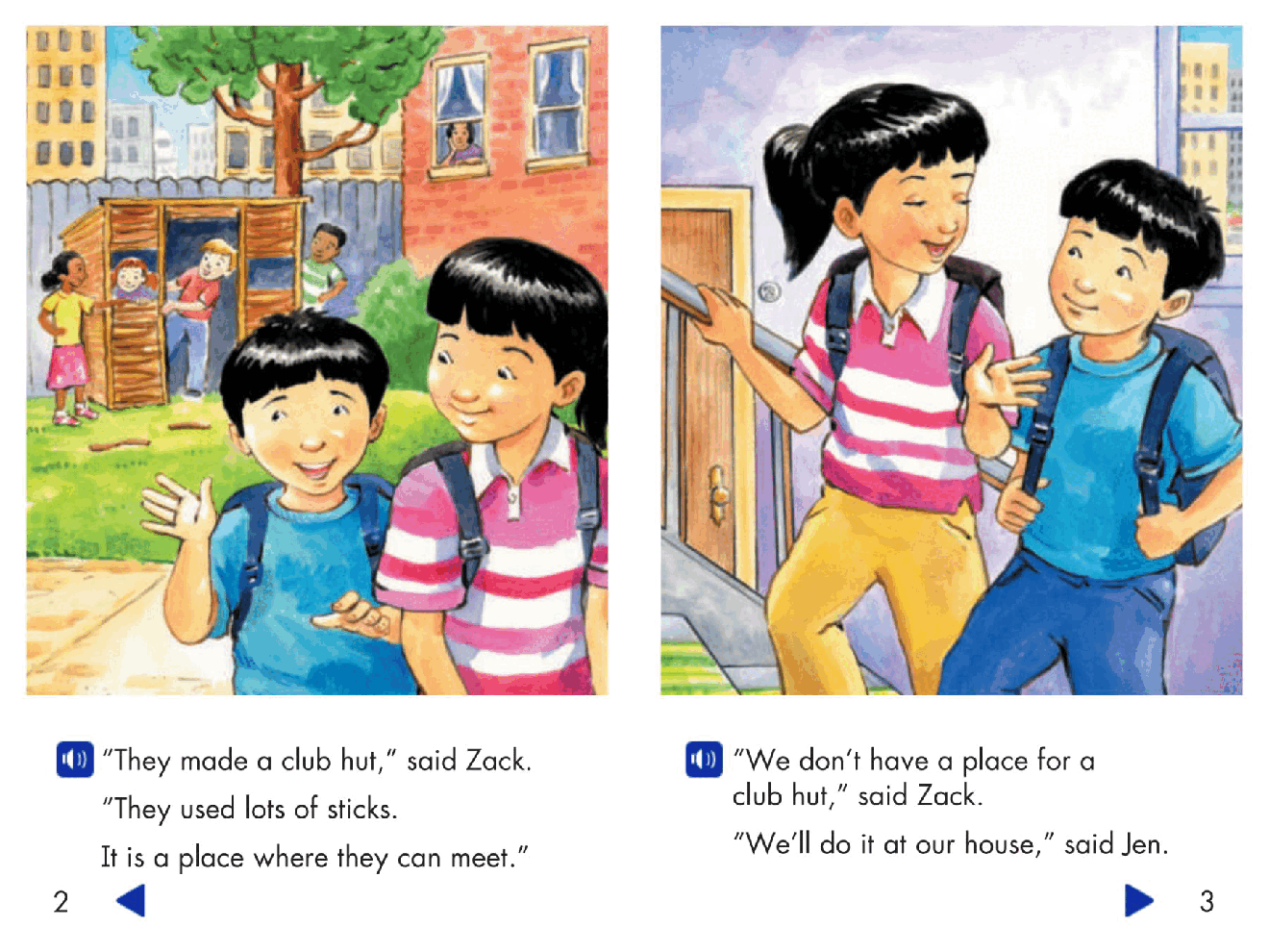Pearson 0-6岁低幼读物Let's Make a Club House.pdf,第3页预览