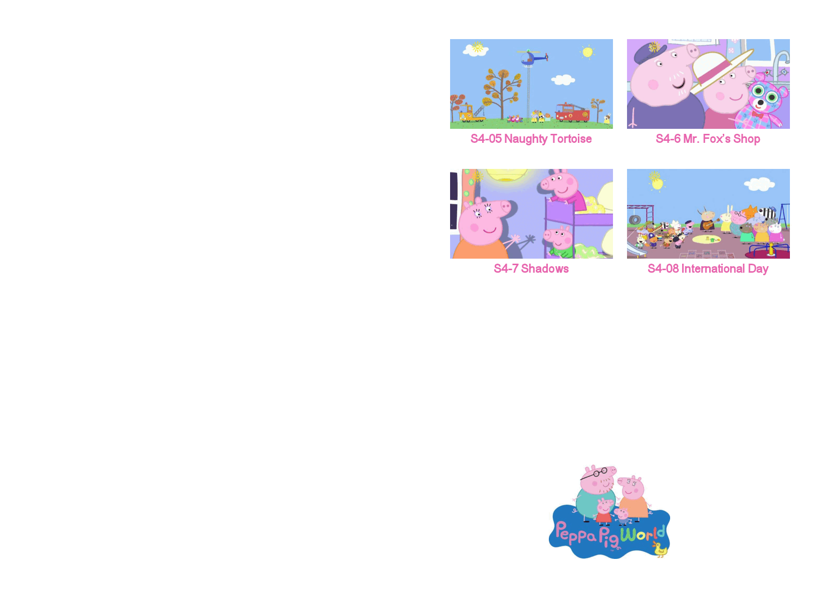 粉红猪小妹第4季10本自制绘本(共40集,每本包含4集)S4 05-08.pdf,第2页预览
