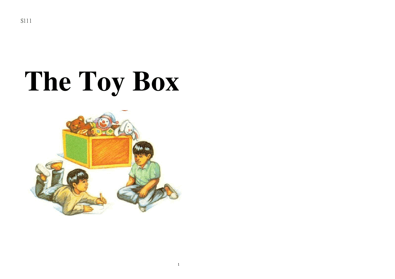 机灵狗第1级s11-The Toy Box.pdf,第1页预览