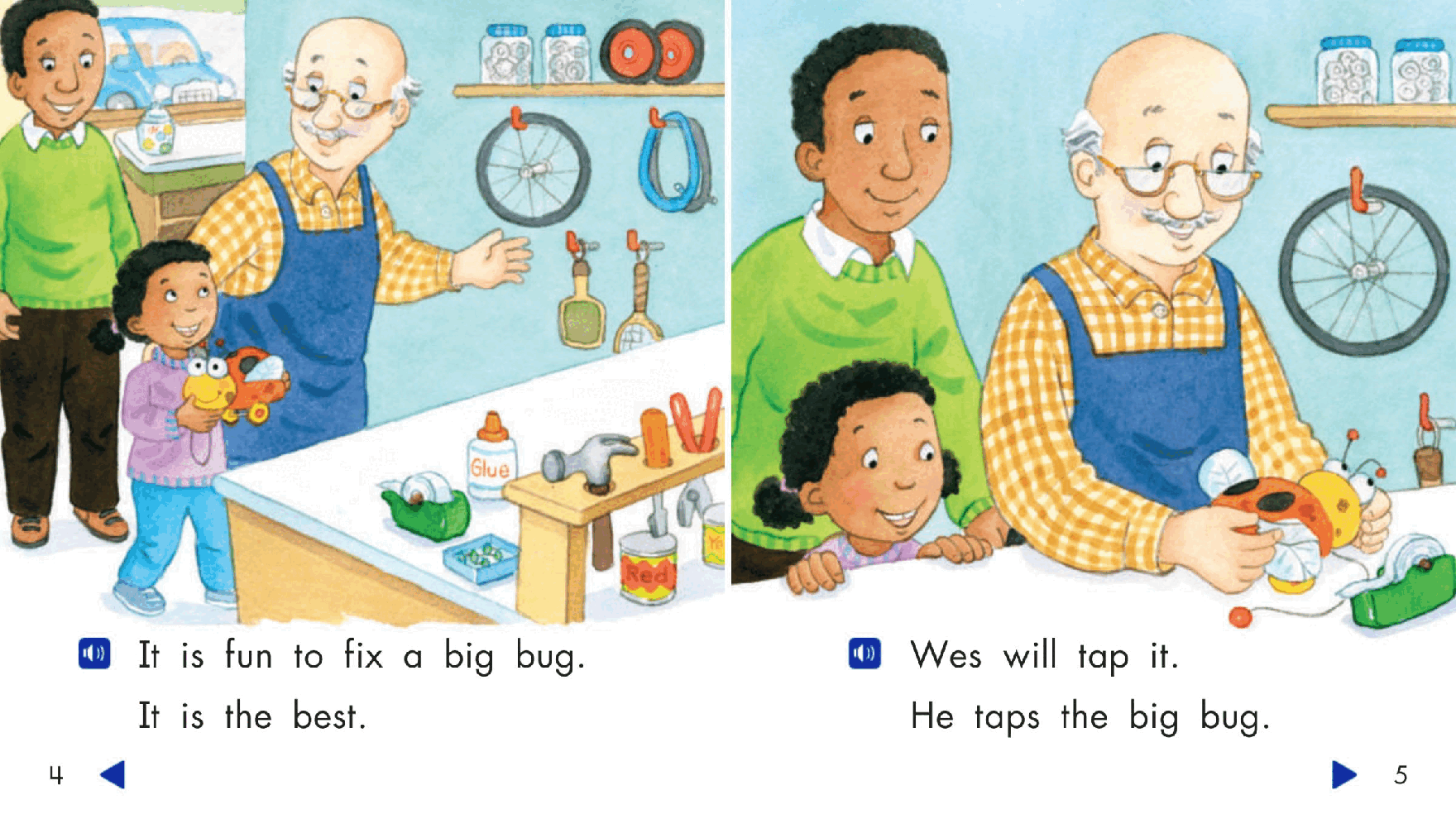 Pearson 0-6岁低幼读物The Big Bug.pdf，第4页预览