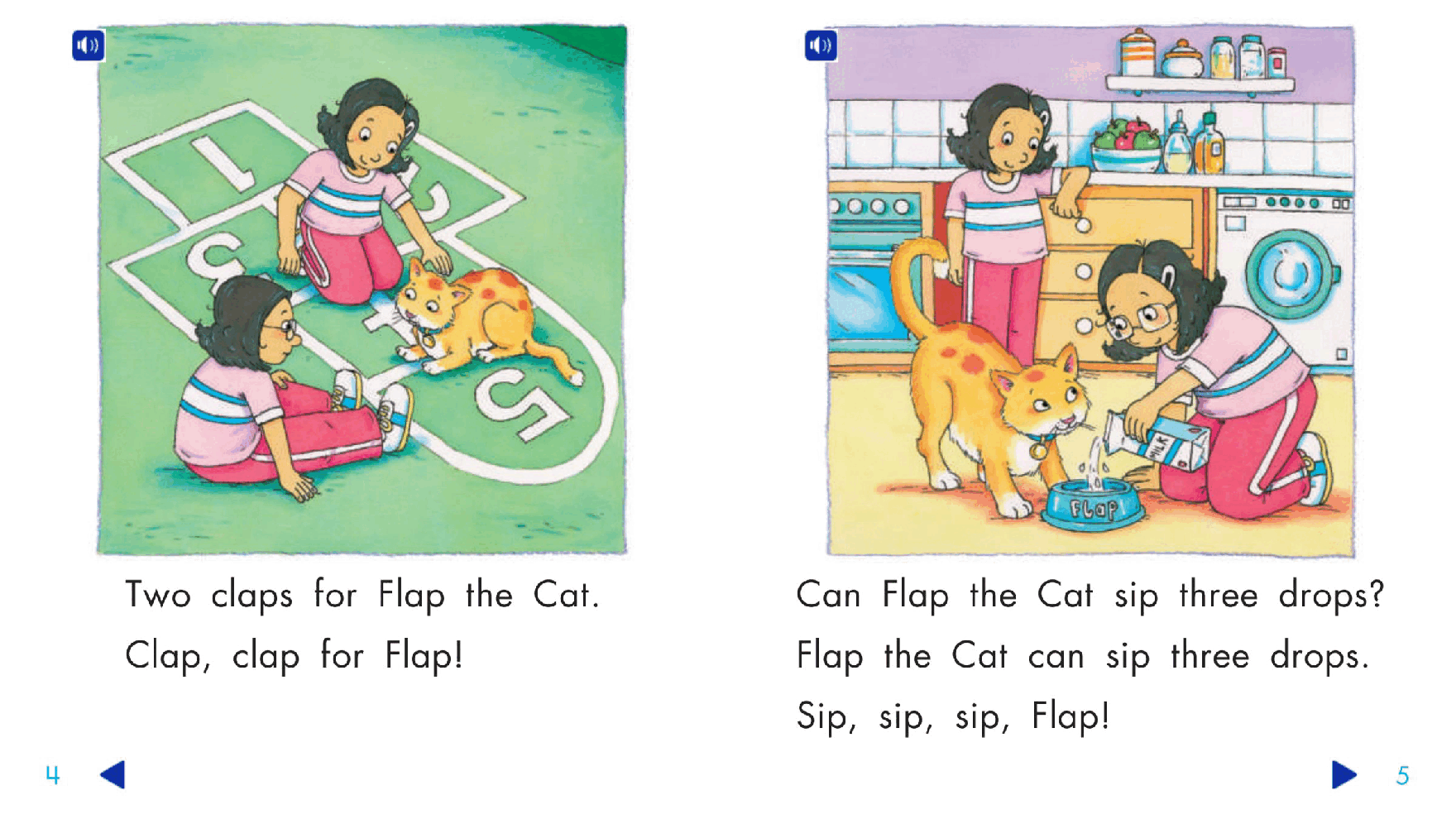 Pearson 0-6岁低幼读物K_OLR_4.3 A Home for Flap the Cat.pdf,第4页预览