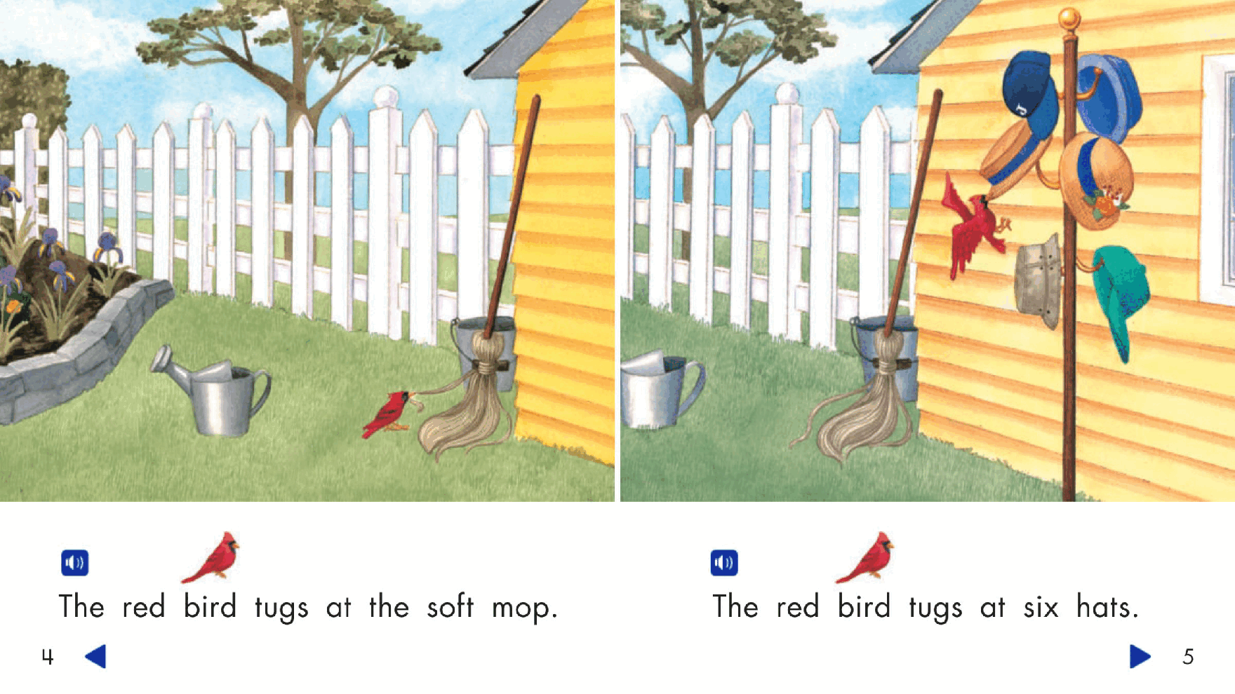 Pearson 0-6岁低幼读物The Red Bird.pdf，第4页预览