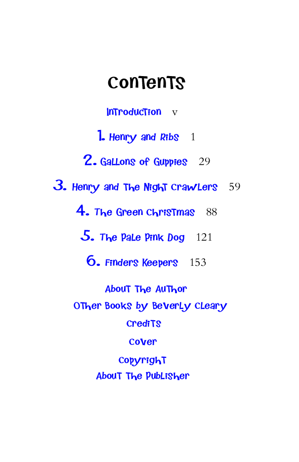 Beverly Cleary eBooks 29本Henry Huggins.pdf,第3页预览