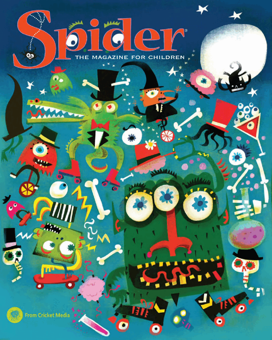 北美儿童文学杂志红蜘蛛8. Spider Magazine Stories, Games, Activites and Puzzles for Children and Kids - October 2016.pdf,第1页预览