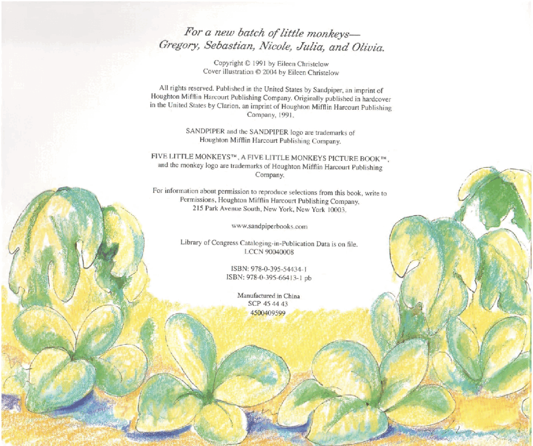 五只小猴子five little monkeys sitting in a tree.pdf,第4页预览