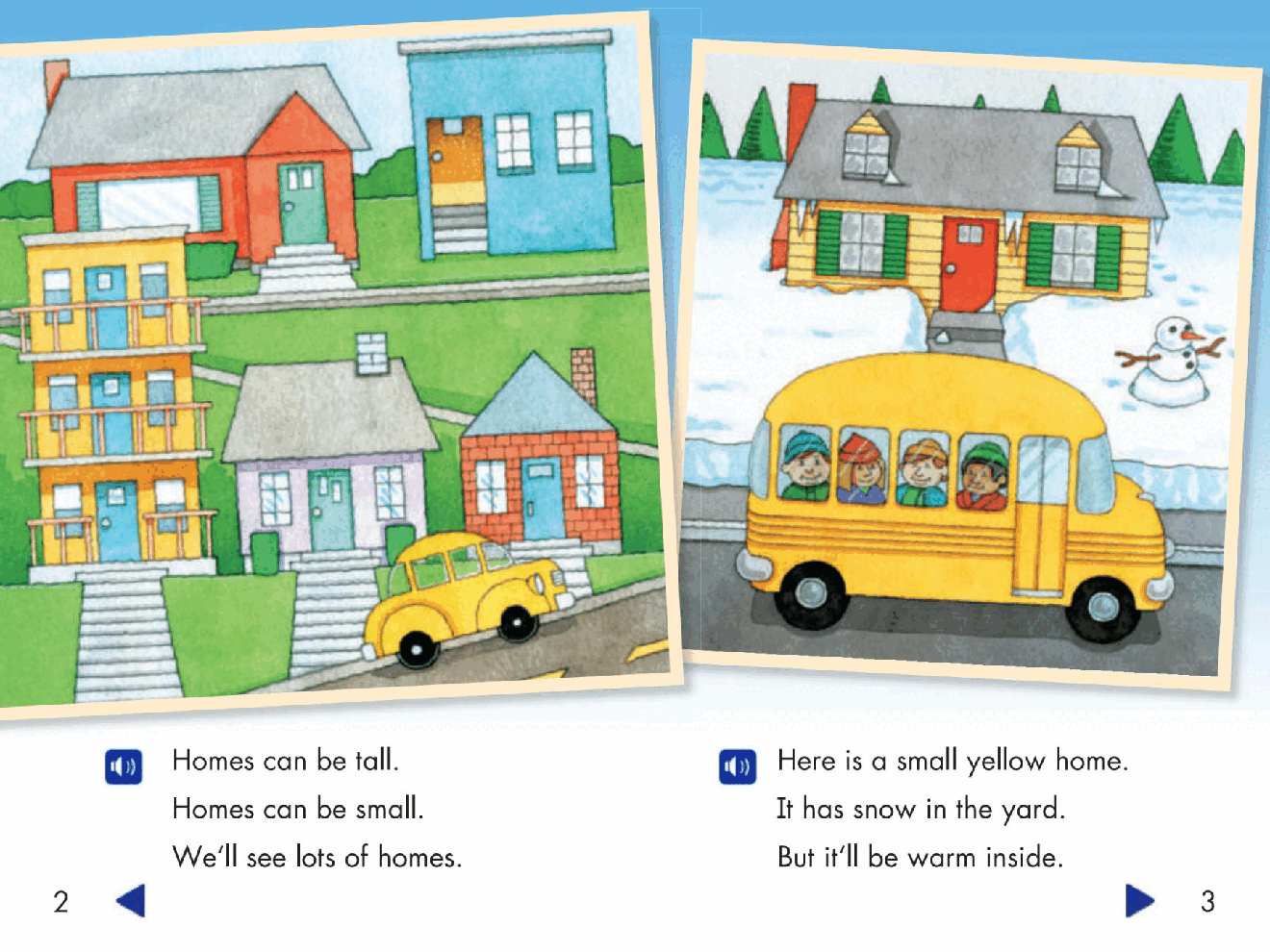 Pearson 0-6岁低幼读物All Kinds of Homes.pdf，第3页预览