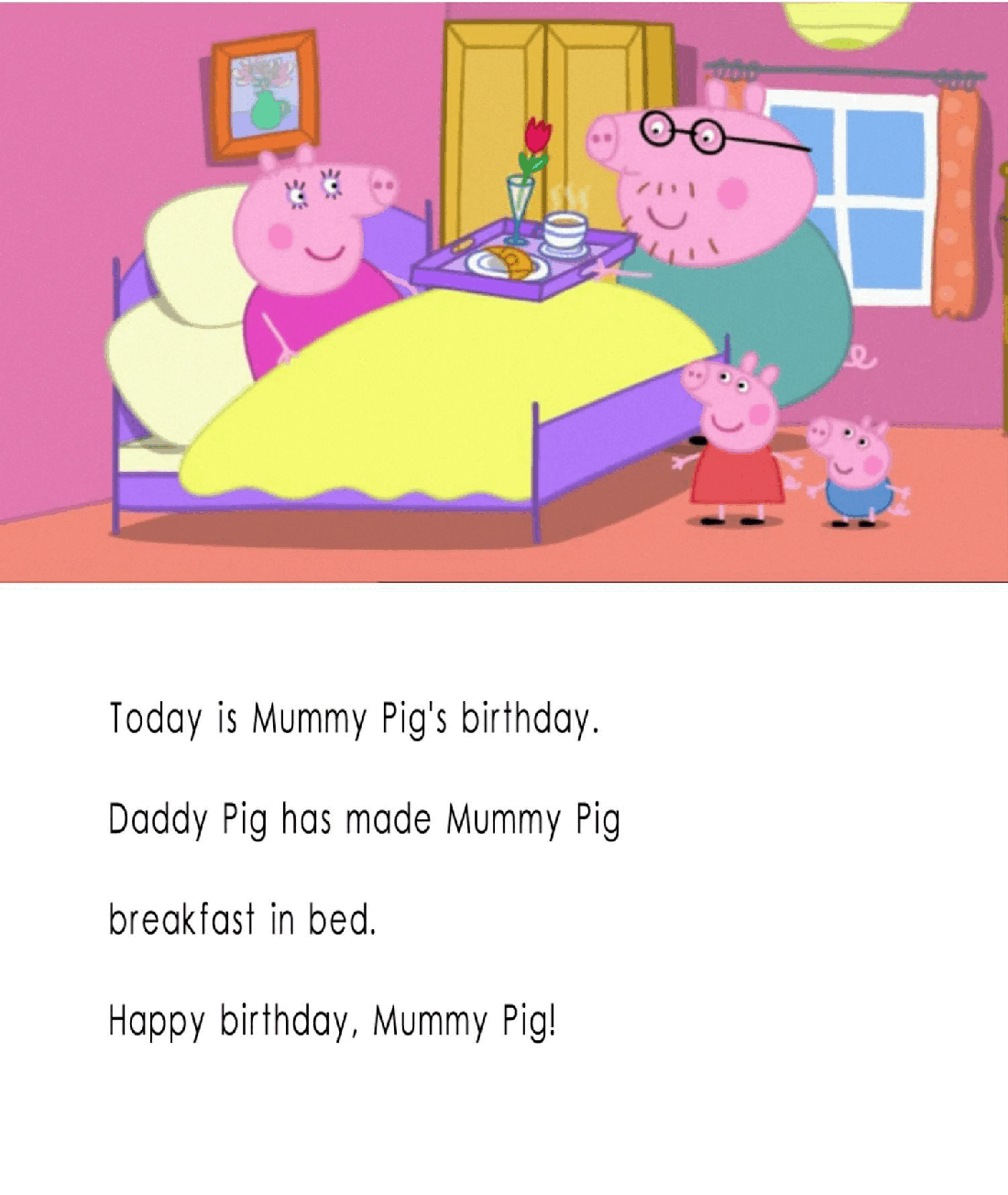 自制绘本-55本PDFS1_18 Mummy Pig's Birthday.pdf，第2页预览