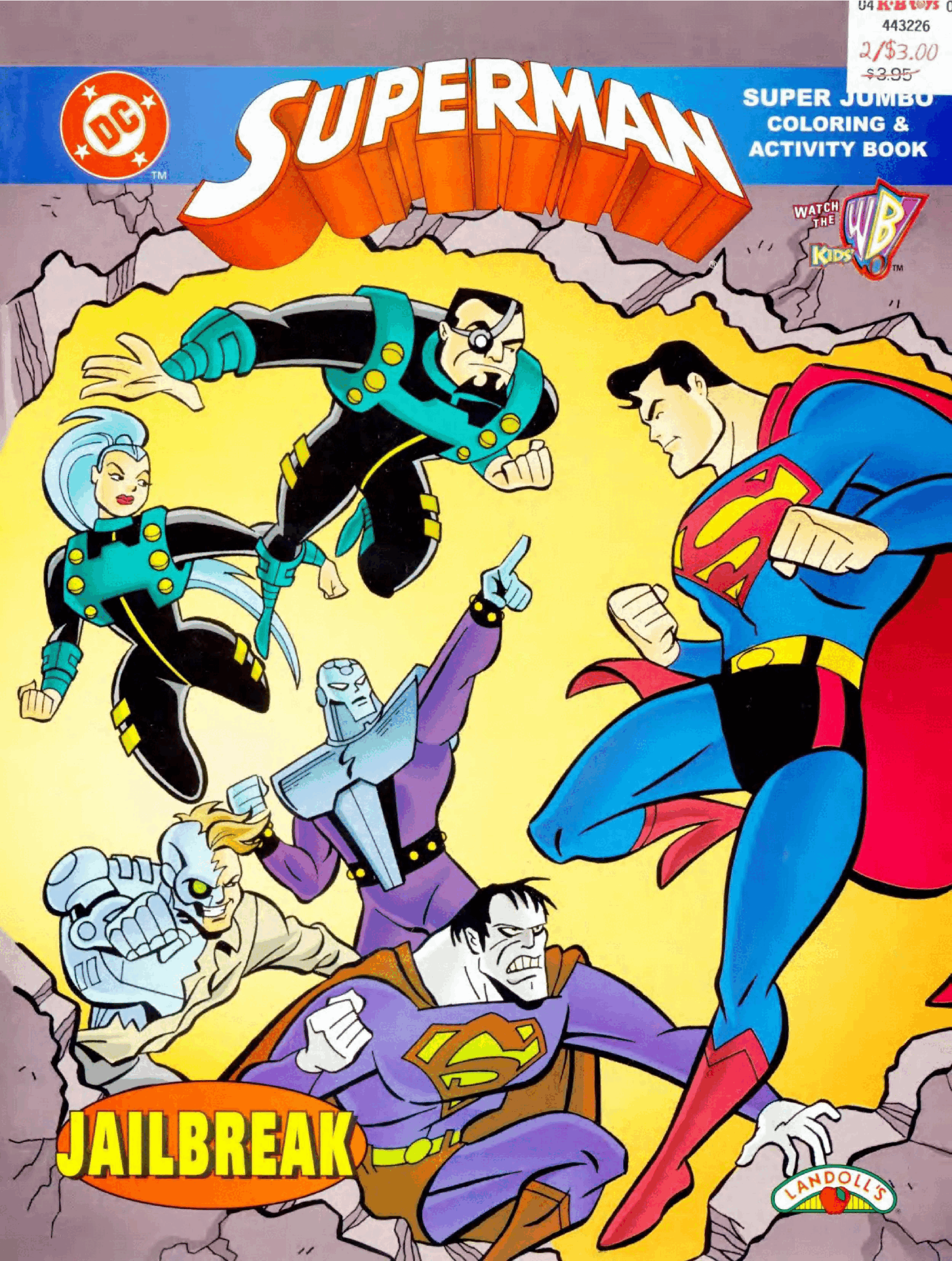 Superman Super Jumbo Coloring Book Jailbreak (1998)(c2c)(ActionComics-DCP).pdf，第1页预览