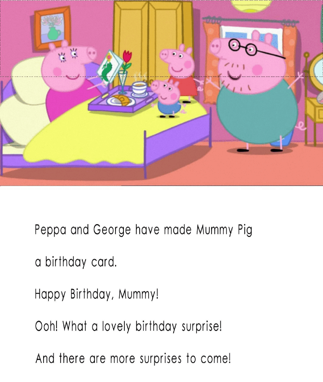 自制绘本-55本PDFS1_18 Mummy Pig's Birthday.pdf，第3页预览