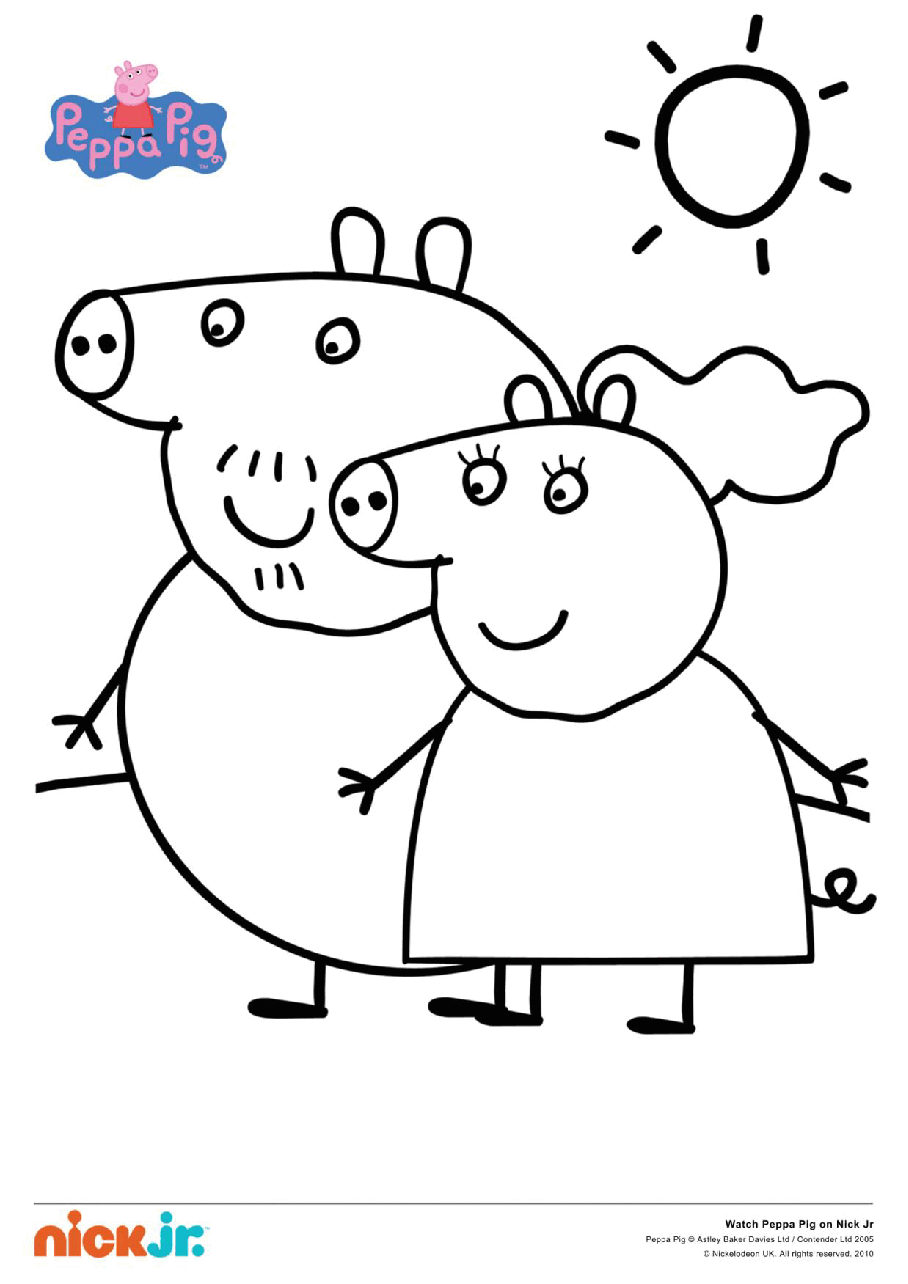 填色绘本colour_peppa_grandparents.pdf,第1页预览