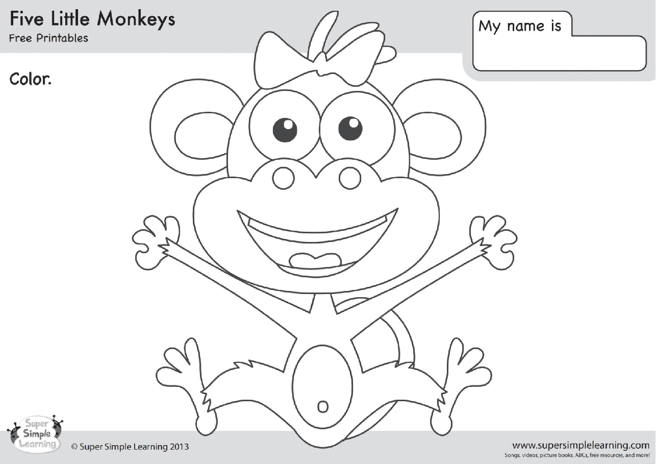 五只小猴子five-little-monkeys-coloring-page-3.pdf,第1页预览